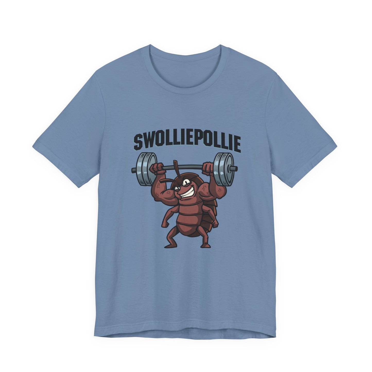 Funny Swolliepollie Unisex Tee, Gym Rat Workout Shirt, Fitness Apparel, Humorous Gym Tee, Muscle Workout Top
