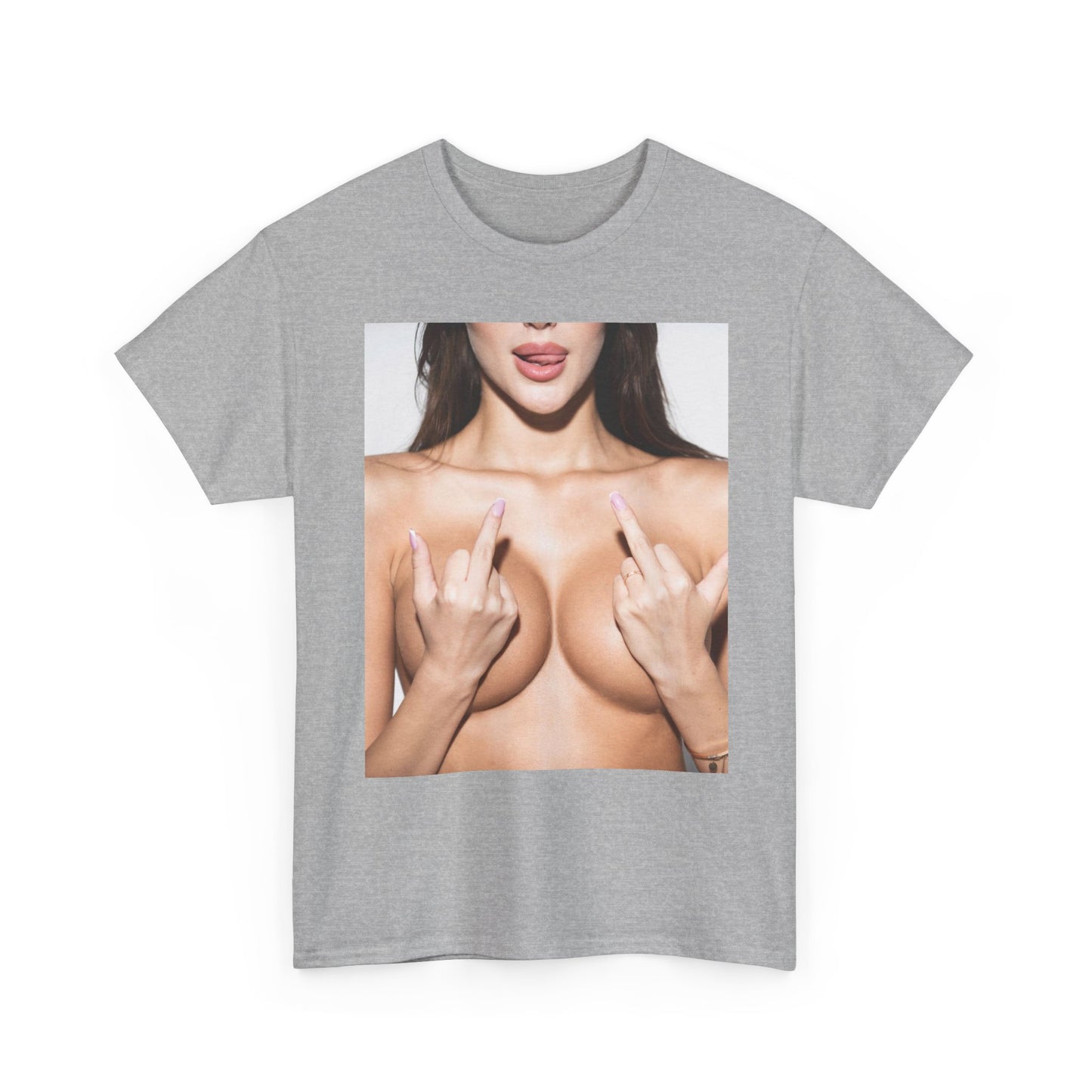 Offensive Adult Tee, Rude Middle Finger T-Shirt, Inappropriate Unisex Shirt, Explicit Graphic Clothing, Naughty Mature Content Top