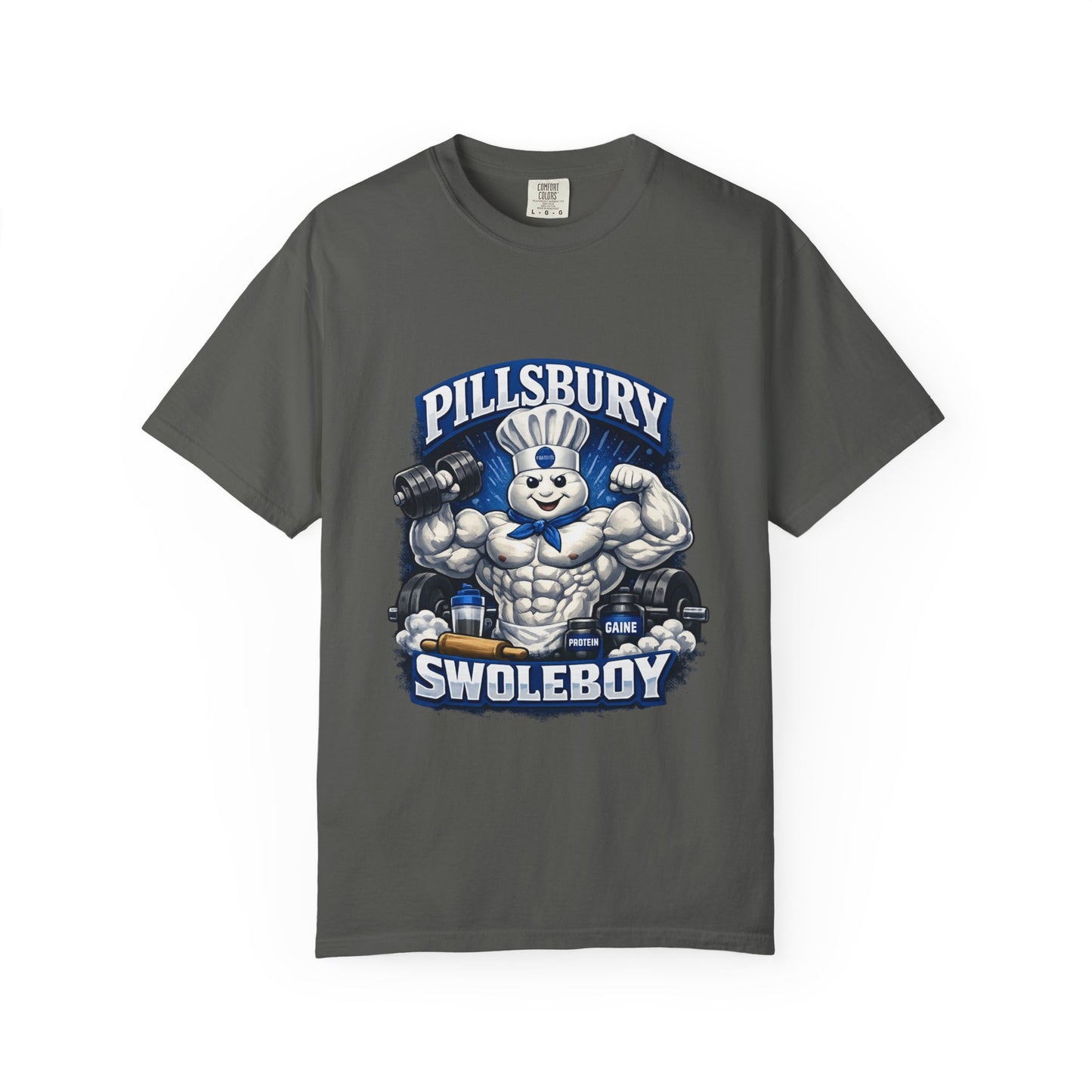 Pillsbury Swoleboy Muscle Mascot T-Shirt | Gym Fitness Graphic Tee