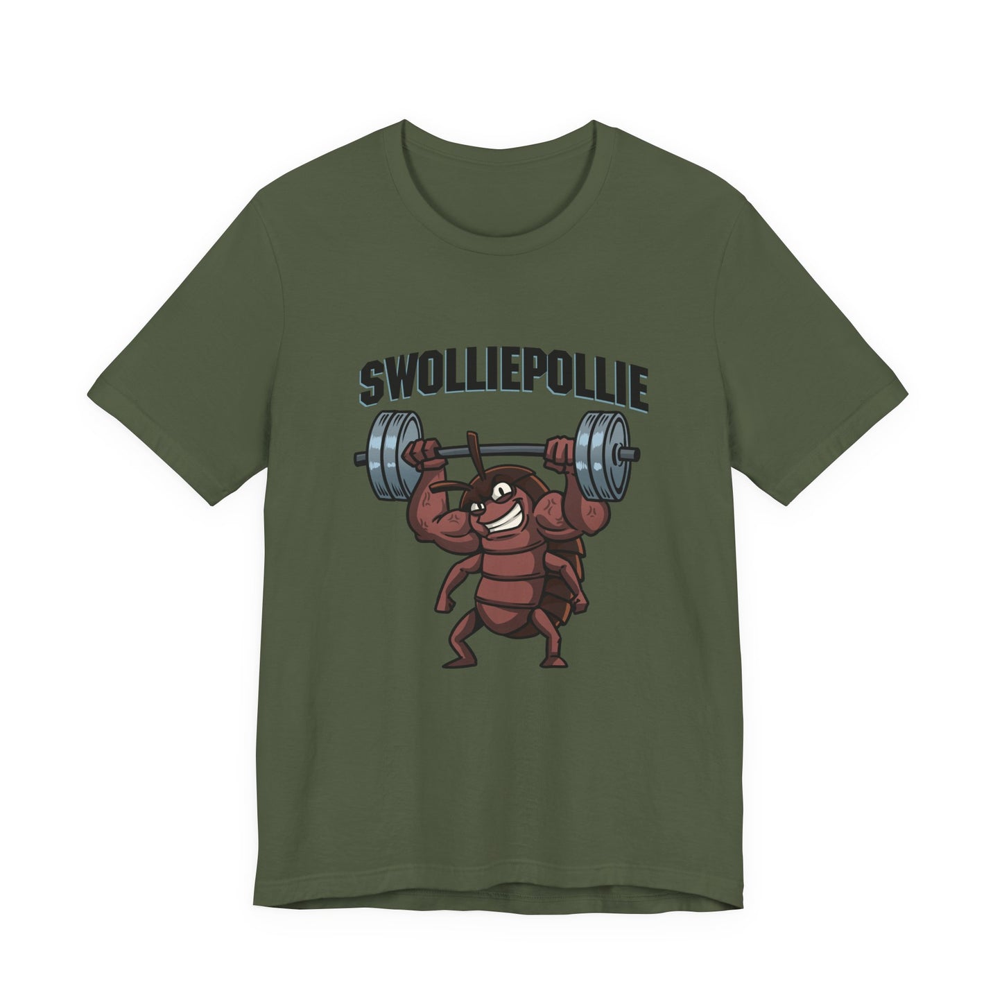 Funny Swolliepollie Unisex Tee, Gym Rat Workout Shirt, Fitness Apparel, Humorous Gym Tee, Muscle Workout Top