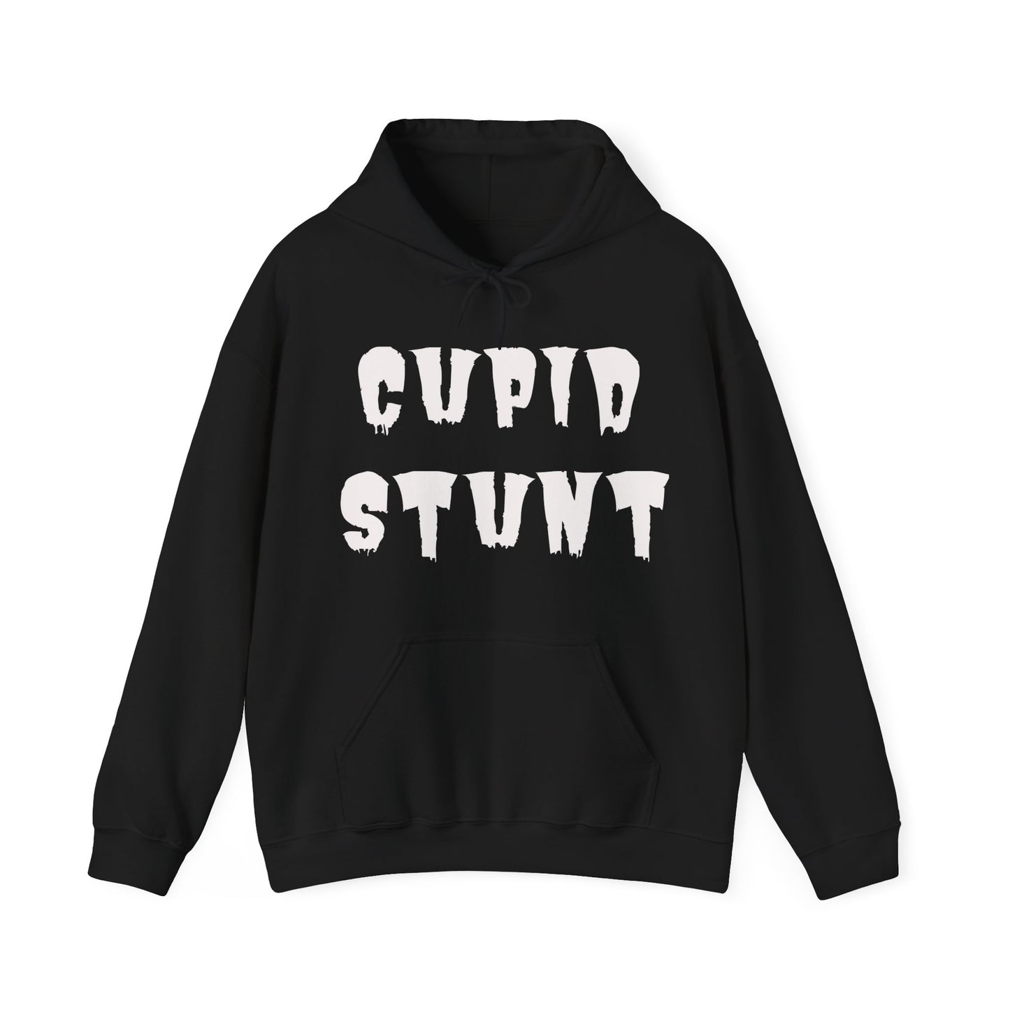 Offensive Cupid Stunt Hoodie, Funny Unisex Sweatshirt, Rude Valentine's Day Jumper, Sarcastic Pullover, Adult Humor Hooded Top, Naughty Gift