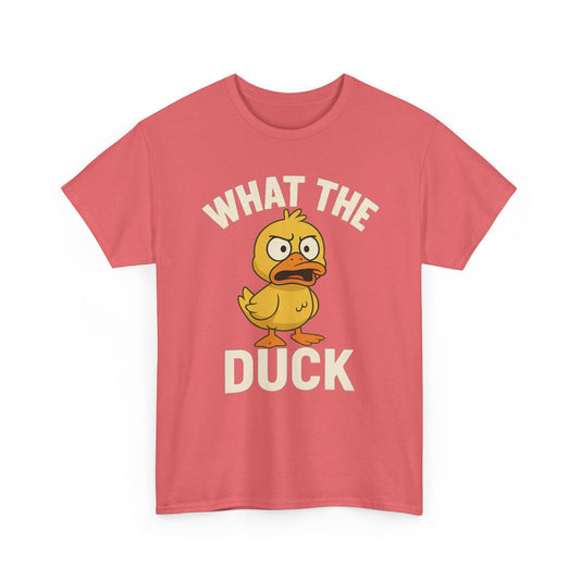 Funny What The Duck Unisex Softstyle T-Shirt, Humor Tee, Casual Wear Shirt, Quirky Gift, Novelty Top