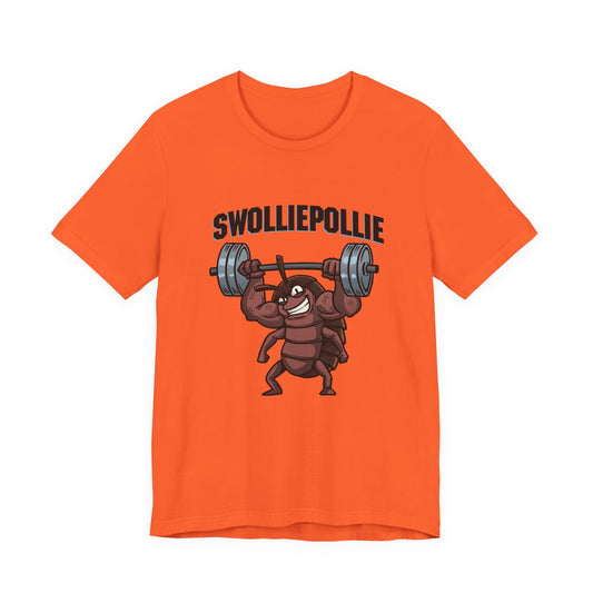 Funny Swolliepollie Unisex Tee, Gym Rat Workout Shirt, Fitness Apparel, Humorous Gym Tee, Muscle Workout Top