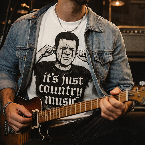 Country Music Hater Unisex Tee, Funny Concert T-Shirt, Music Lover Gift, Sarcasm Graphic Shirt, Novelty Top