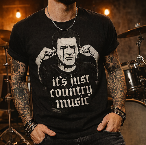 Country Music Hater Unisex Tee, Funny Concert T-Shirt, Music Lover Gift, Sarcasm Graphic Shirt, Novelty Top