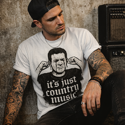 Country Music Hater Unisex Tee, Funny Concert T-Shirt, Music Lover Gift, Sarcasm Graphic Shirt, Novelty Top
