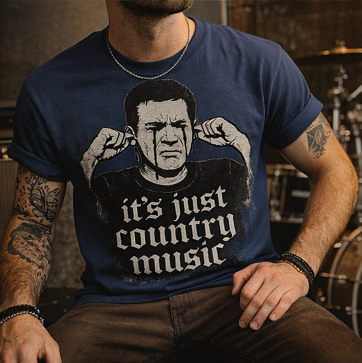 Country Music Hater Unisex Tee, Funny Concert T-Shirt, Music Lover Gift, Sarcasm Graphic Shirt, Novelty Top