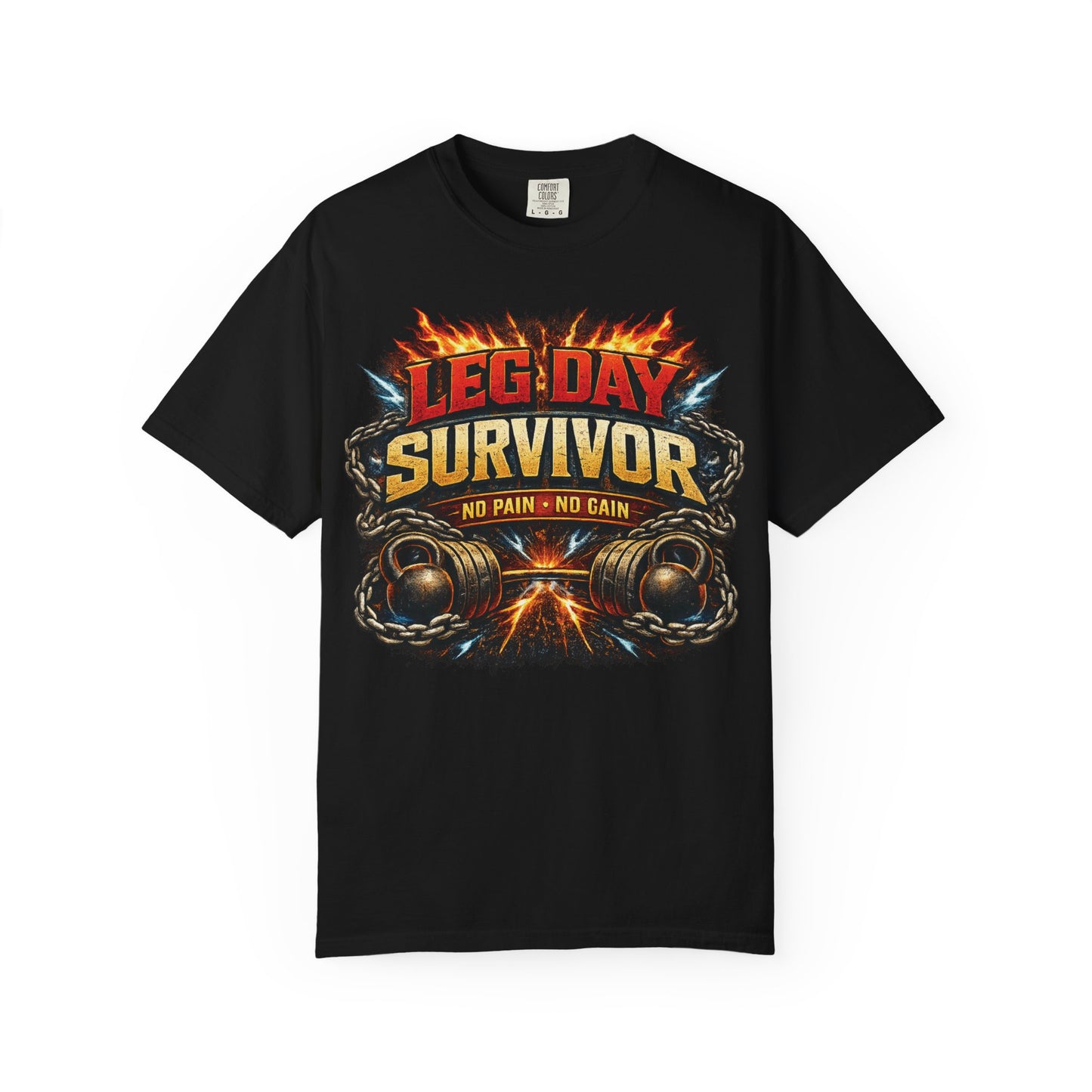 Leg Day Survivor T-Shirt | Fitness Gym Workout Weightlifting