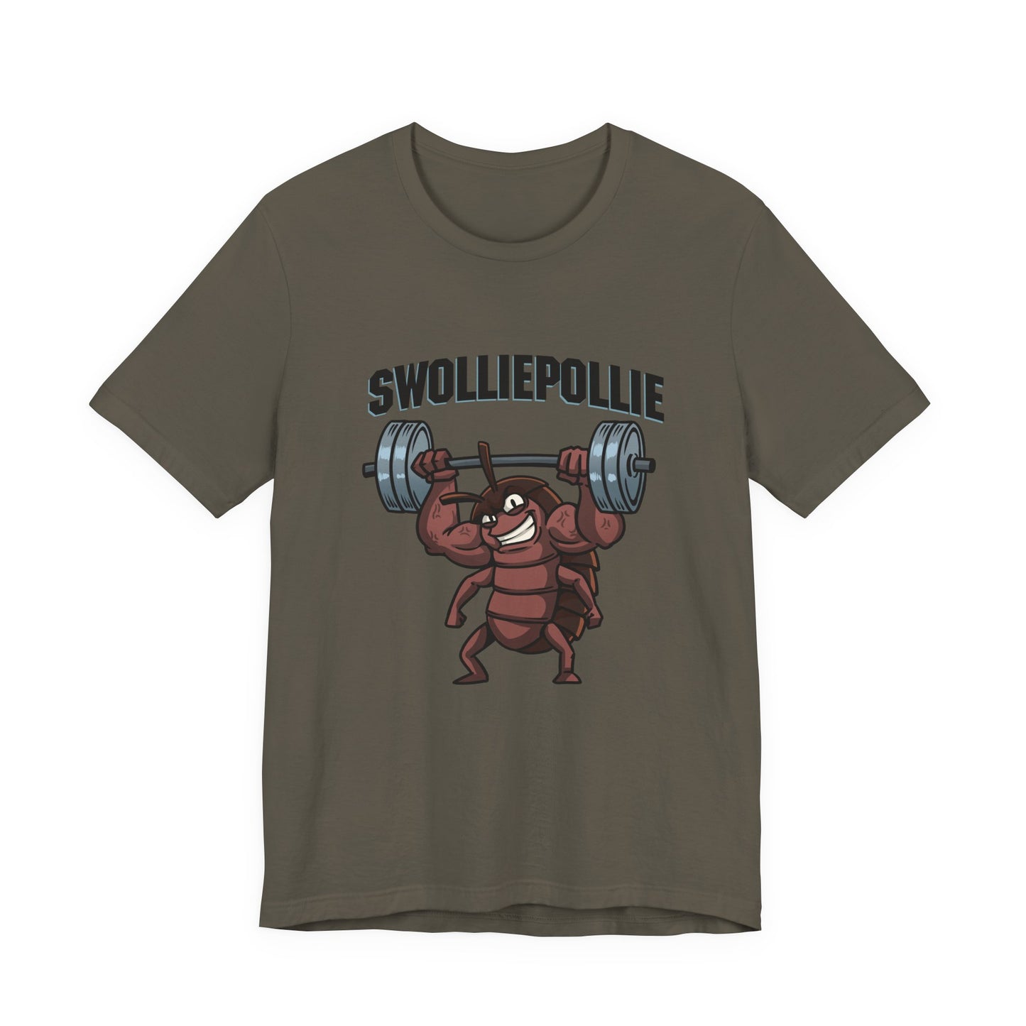 Funny Swolliepollie Unisex Tee, Gym Rat Workout Shirt, Fitness Apparel, Humorous Gym Tee, Muscle Workout Top
