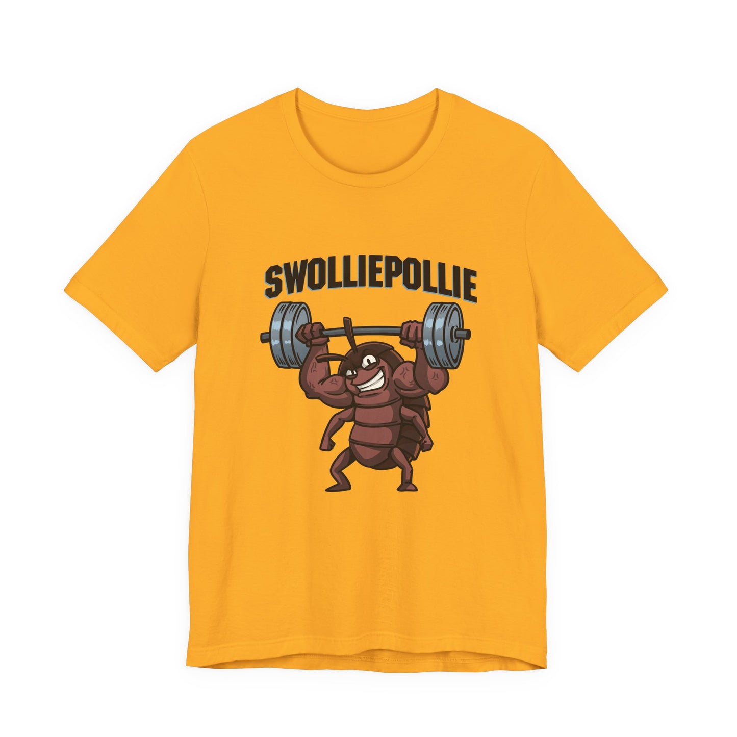 Funny Swolliepollie Unisex Tee, Gym Rat Workout Shirt, Fitness Apparel, Humorous Gym Tee, Muscle Workout Top