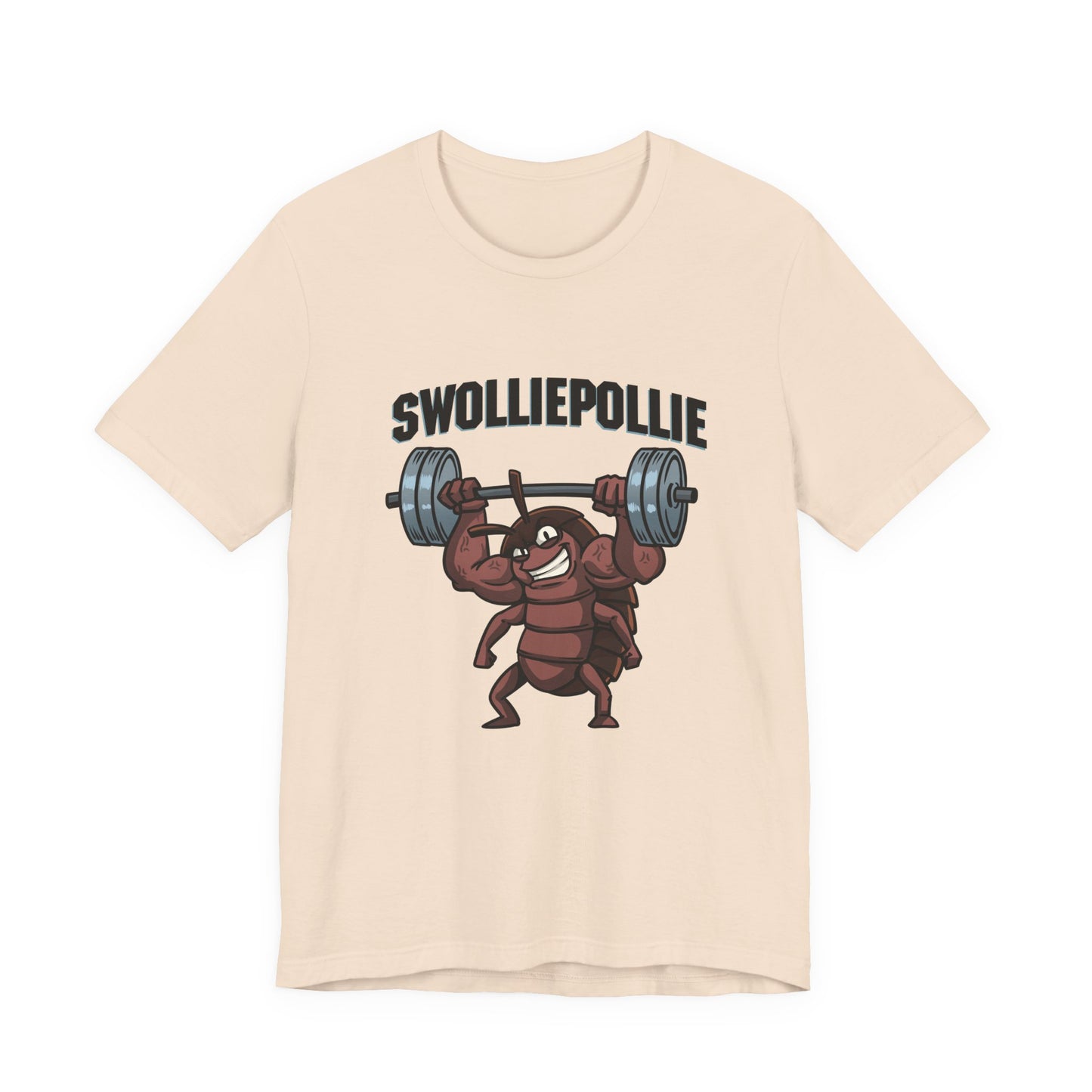 Funny Swolliepollie Unisex Tee, Gym Rat Workout Shirt, Fitness Apparel, Humorous Gym Tee, Muscle Workout Top