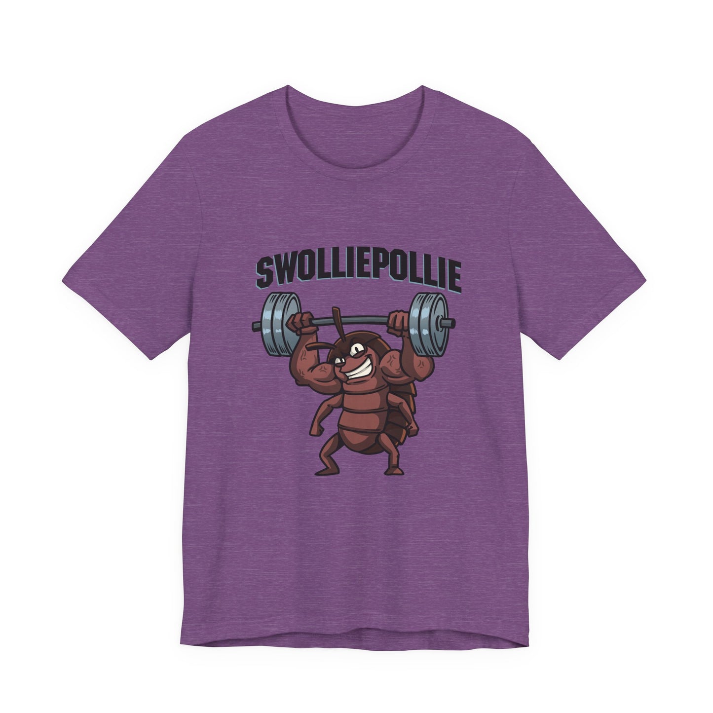 Funny Swolliepollie Unisex Tee, Gym Rat Workout Shirt, Fitness Apparel, Humorous Gym Tee, Muscle Workout Top