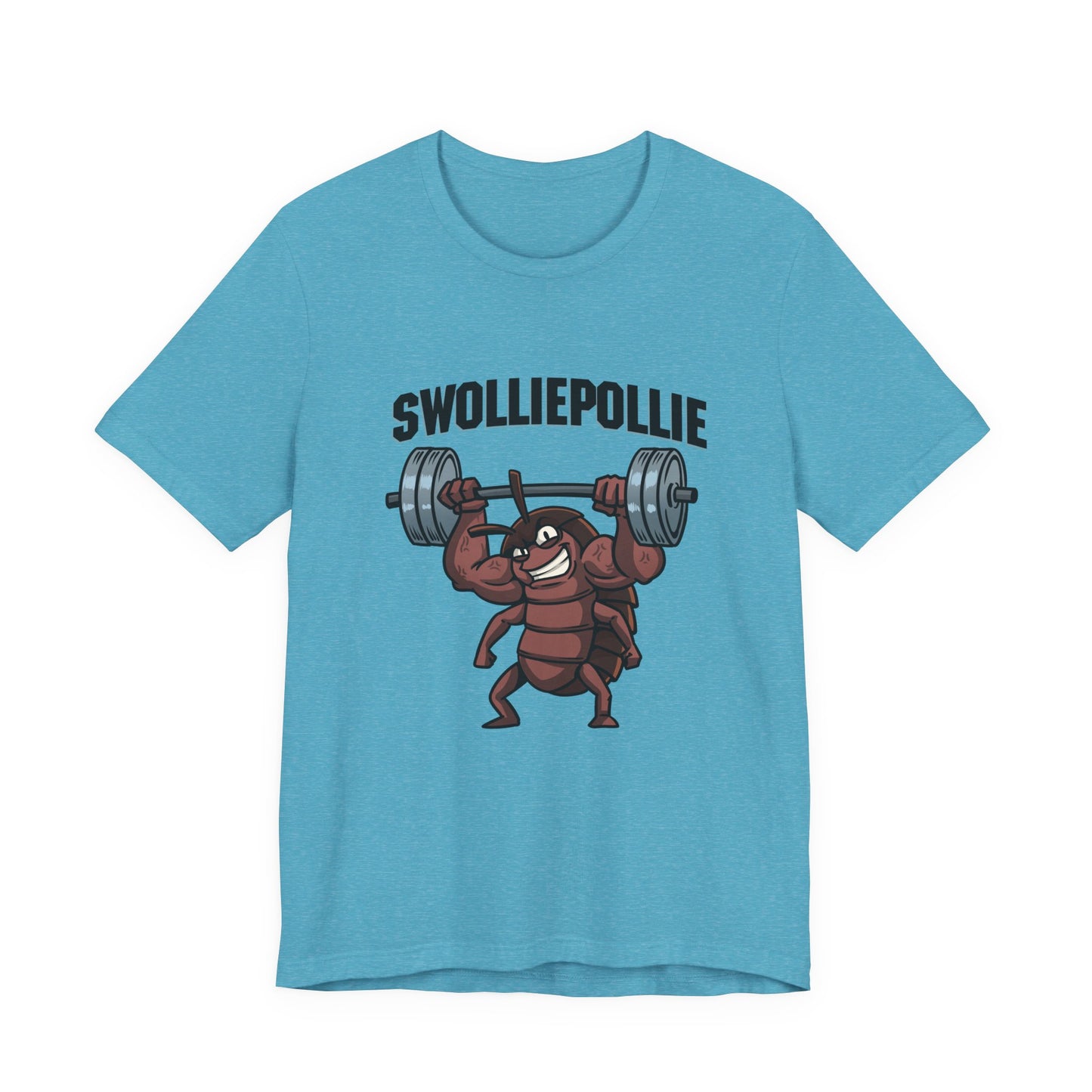 Funny Swolliepollie Unisex Tee, Gym Rat Workout Shirt, Fitness Apparel, Humorous Gym Tee, Muscle Workout Top